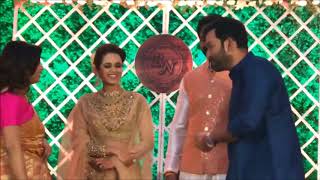 Prithviraj amp Supriya at Bhavana Wedding Reception [upl. by Hsital]