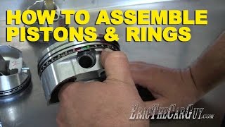 How To Assemble Pistons amp Rings [upl. by Assirod]