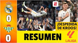 FÚTBOL  Emotiva despedida a Toni Kroos en el Santiago Bernabéu [upl. by Bruning]