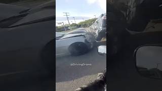 Lucky Biker Escapes Scary Accident [upl. by Assirram66]