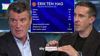 Gary Neville and Roy Keane DEBATE whats next for Manchester United 🔍 [upl. by Cchaddie]