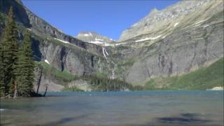 Hidden Falls Grinnell Lake and Grinnell Falls Glacier National Park Montana [upl. by Levi]