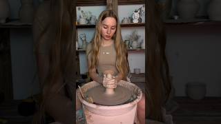 pottery potterygirl ceramic relaxing clay asmr shorts [upl. by Templeton]