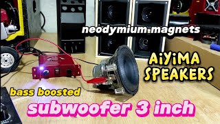 aiyima speakers 3 inch subwoofer speakers [upl. by Stefan32]