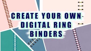 How To Create Digital Ring Binders in KEYNOTE [upl. by Viscardi]