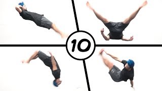 10 Ways to Backflip Parkour Freerunning Tricking [upl. by Oren798]