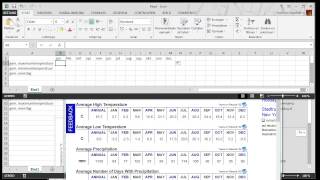 Klimaatgrafiek maken in Excel versie 2013 [upl. by Alleuqcaj]