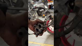 ఈరోజు మా షోరూమ్‌కి MT Vehicle Fork Oil Leak amp Handlebar Replacement కోసం వచ్చింది🔥 mt15 ytshorts [upl. by Ramsey]