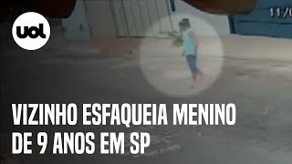 Vizinho esfaqueia menino de 9 anos em Jeriquara SP [upl. by Notsrik]