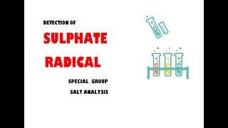 SULPHATE RADICAL  SPECIAL GROUP  SALT ANALYSIS  ALL PUNJAB BOARD PRACTICALS [upl. by Anastasius38]