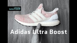 Adidas Ultra Boost ‘Ftwrwhtred scarlet’  UNBOXING amp ON FEET  fashion shoes  2018  4K [upl. by Raff]