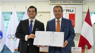 29052024 Comité Olímpico Peruano y Panam Sports firman contrato de Juegos Panamericanos Lima 2027 [upl. by Leonhard]