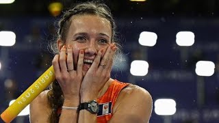 Femke Bol Lieke Klaver and Teammates after becoming Olympic Champions 🇨🇵🥇 [upl. by Blane]