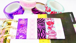 Washitape Idee  Schönes Deko Tape zum Mitnehmen  für Filofax Ringbuch amp Planer  Back to School [upl. by Janicki]