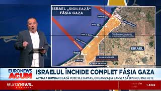 Care e acum situația în Israel Armata a închis complet Fâșia Gaza [upl. by Niwhsa]