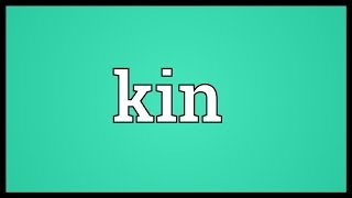 Kin Meaning [upl. by Katrina]