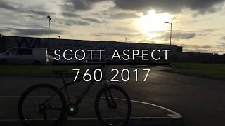 SCOTT ASPECT 760 2017 MOUNTAIN BIKE REVIEW [upl. by Nerua97]