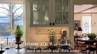 Home tour of things that still need to get done to complete projects for a cozy and comforting home [upl. by Kenon]