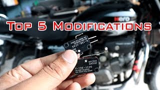 top 5 modifications on splendor plus [upl. by Ahgiela489]