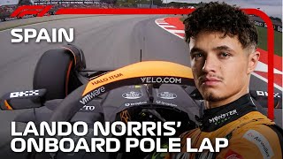 Lando Norris’ Pole Lap  2024 Spanish Grand Prix  Pirelli [upl. by Peggi]