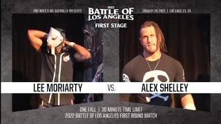 Lee Moriarty vs Alex Shelley  PWG BOLA 2022  FULL MATCH [upl. by Acino]