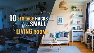 Small Living Room Here Are 10 MustHave Storage Solutions You Need [upl. by Irwin]