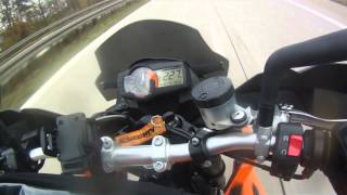 KTM quot990 SMTquot Actionvideo 0  200 kmh FULL ACCELERATION [upl. by Danyluk]