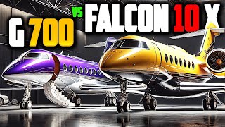 Inside Gulfstream G700 VS Dassault Falcon 10X Ultra LongHaul Big Private Jets [upl. by Taveda]