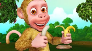 Bandar Mama Aur Kele  Hindi Rhymes for Children  Infobells [upl. by Lucrece]