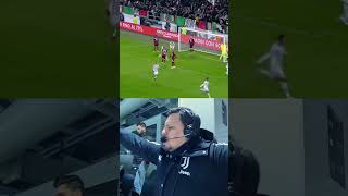 Amazing reaction to Cuadrado’s goal in the Derby JuveToro [upl. by Vannie]