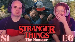 Stranger Things 1x6  The Monster  HIS First Time Watching REACTION [upl. by Oniger540]