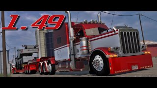 Trucking  Trying the update ATS 149 with my new Pete 379 [upl. by Htinek]