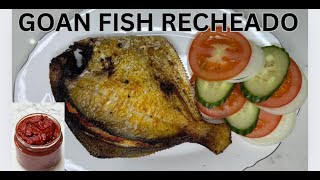 Goan  Style Pomfret Recheado  How To Make Goan Recheado Masala Recipe  With English Subtitles [upl. by Nivar]