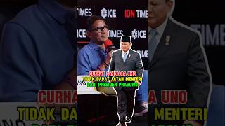 SANDIAGA UNO SEDIH TIDAK DAPAT JATAH MENTERI DARI PRESIDEN PRABOWO [upl. by Tyoh365]