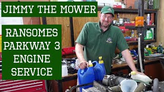 Ransomes Parkway 3 Engine Service with Jimmy the Mower Kubota V1505 turbo diesel engine maintenance [upl. by Agathe]