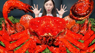 대왕 킹크랩 🦀 전복 가리비 해물찜 먹방 ft 볶음밥 Giant KING CRAB Seafood Boil shrimp Recipe Mukbang ASMR Ssoyoung [upl. by Yoho]