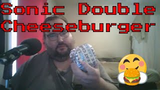 Sonic Double Cheeseburger Meal  ASMR Eating Show [upl. by Lynnworth921]