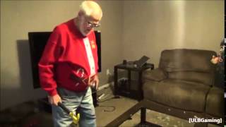 Angry Grandpa Destroys PS4 Fast Version [upl. by Odnuges]