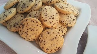 صابلي كوكيز سهل جدا بنكهة جوز الهند SABLÉ COOKIES SAVEUR NOIR DE COCO [upl. by Antonetta]