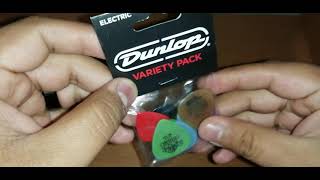 Unboxing 12 Púas Plumillas para guitarra eléctrica DUNLOP [upl. by Ardaid]