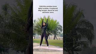 Best combo beginner exercise to reduce upper body fat shorts exercise fatloss weightloss [upl. by Nytsirhc499]