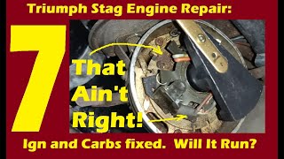 Stag Engine Repair Pt7 Ignition and carb fixes FINALLY Will It Run [upl. by Ariad]