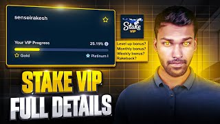 Stake VIP Levels Full Explained  Level Up Bonus Reload Monthly Bonus Rakeback [upl. by Sitruc]