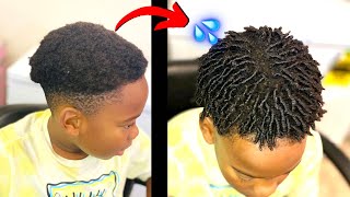 JuicyFinger coils on 🧬SHORT🧬hair MenTeen⚠️💦🔥Extreme moisturize 💦🔥🔥 [upl. by Coulter176]