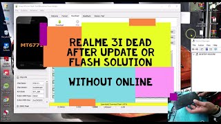 Realme 33i Dead After Update Hang On LogoDead Boot Repair SP FLASH TOOL RMX1821 DEAD FULL FLASH [upl. by Kissee293]