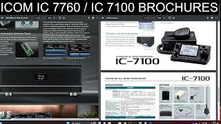 ICOM IC 7760  IC 7100 Colour Screen [upl. by Nitsrik]