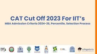 CAT Cut Off 2023 For IIT’s [upl. by Rolland768]