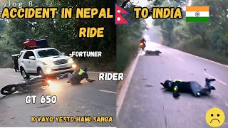 Accidents😢 During Indias 10000km Ride Challenge Ye Kya Huya Hamre sath🤕  Vlog 8  Part 2 [upl. by Spense]