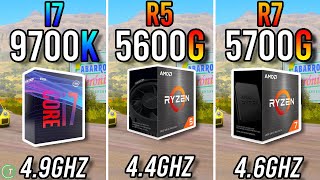 i7 9700k vs Ryzen 5 5600G vs Ryzen 7 5700G [upl. by Anirba]