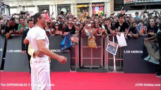 JeanClaude Van Damme  The Expendables 2 Premiere  Spain [upl. by Assitruc]